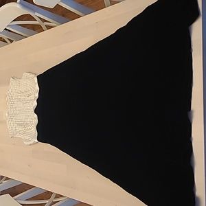 EUC 1950s Unbranded Mod Square Printed Mockneck Top Velvet Bottom Dress